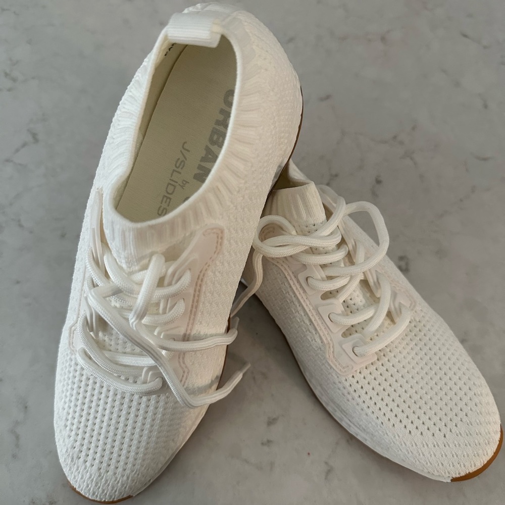 White Urban Sport J/Slides size 8 - never worn